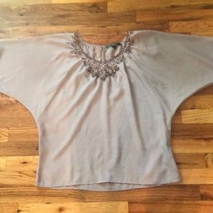 Pink embellished top